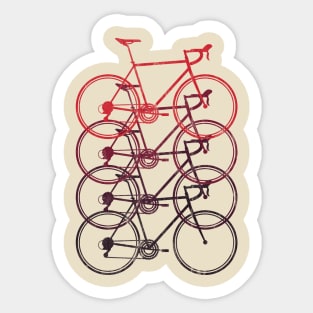 road bike race bike biker cycling cyclist bicycle Sticker